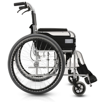 Silla de ruedas manual ligera para adultos para parapléjica pequeña